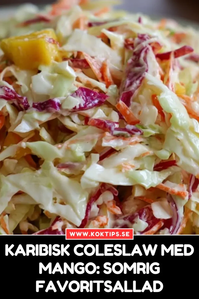 Karibisk Coleslaw med Mango: Somrig Favoritsallad