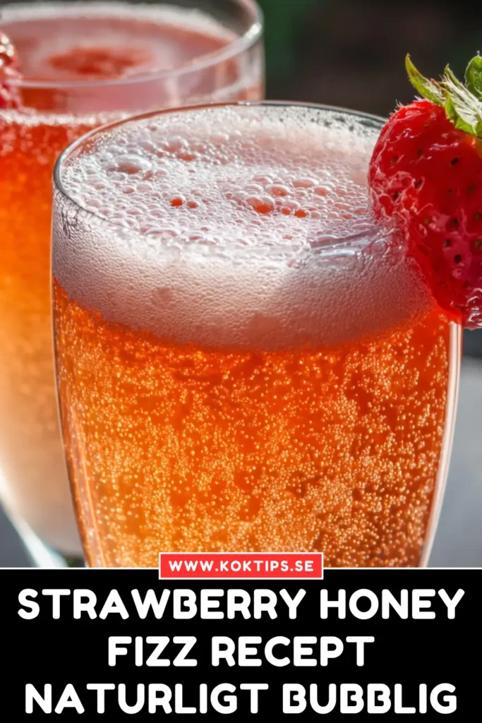 Strawberry Honey Fizz Recept: Naturligt Bubblig