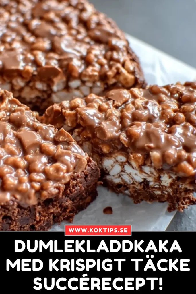 Dumlekladdkaka med krispigt täcke: Succérecept!