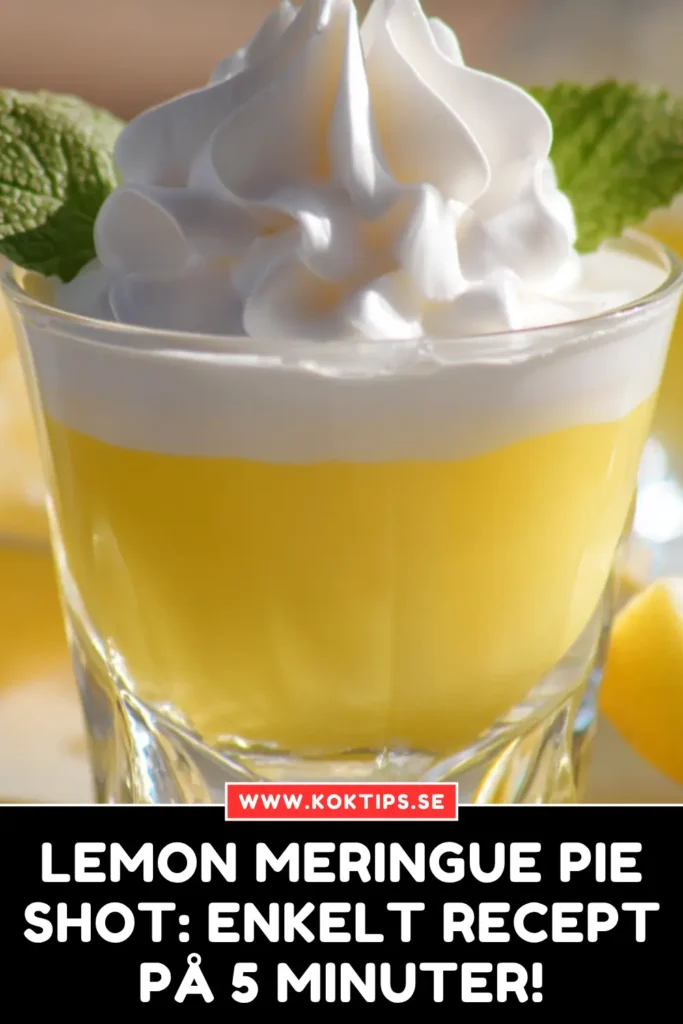 Lemon Meringue Pie Shot: Enkelt Recept på 5 Minuter!