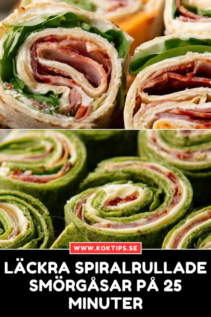 Läckra Spiralrullade Smörgåsar på 25 Minuter