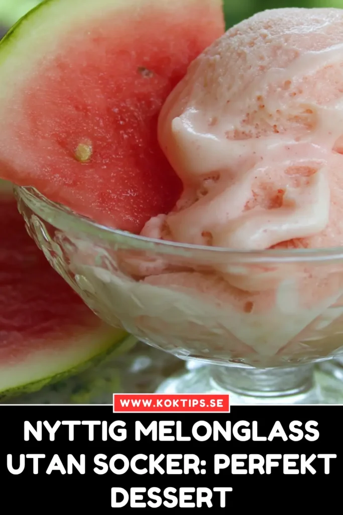 Nyttig Melonglass utan Socker: Perfekt Dessert