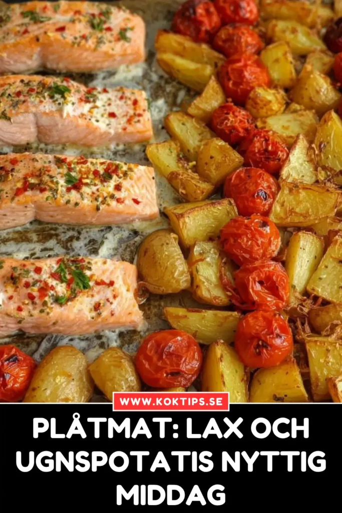 Plåtmat: Lax Och Ugnspotatis Nyttig Middag