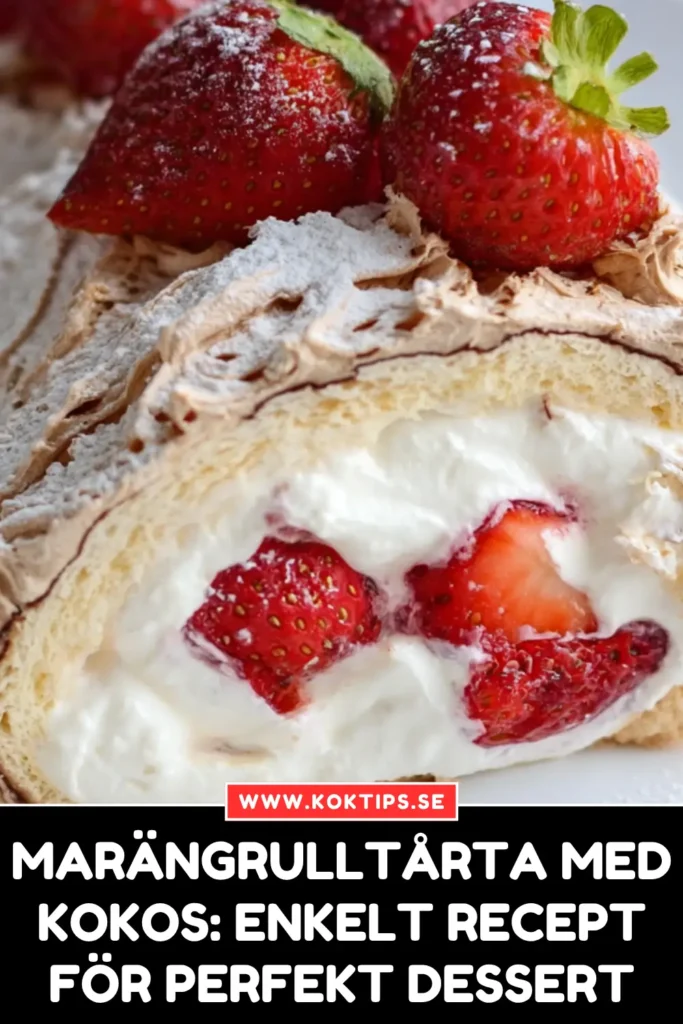 Marängrulltårta med kokos: Enkelt recept för perfekt dessert