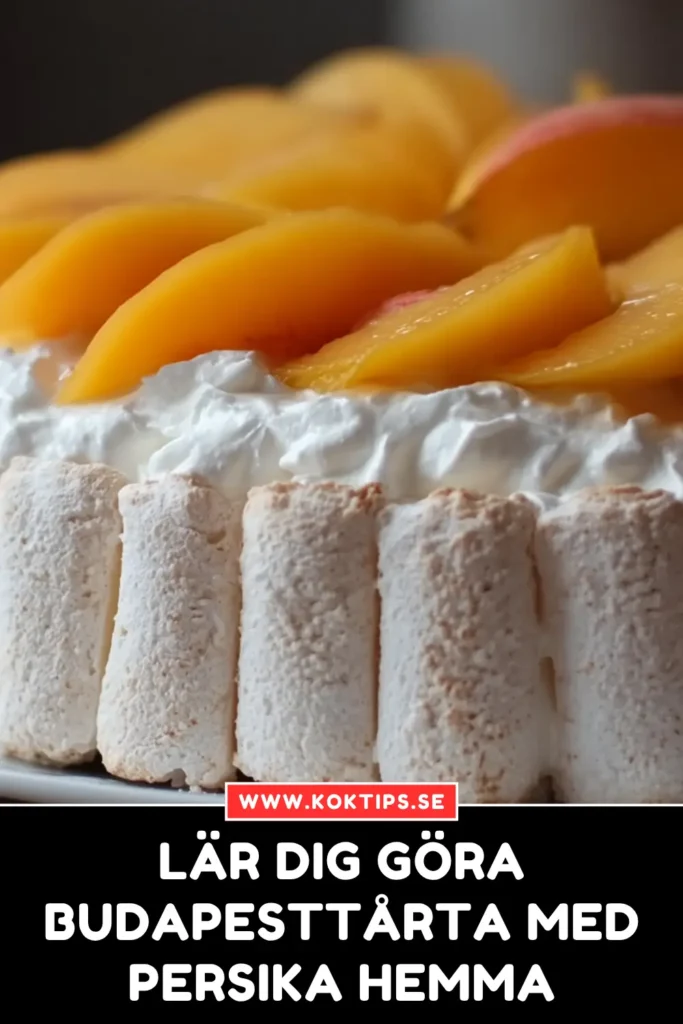 Lär dig göra Budapesttårta med persika hemma