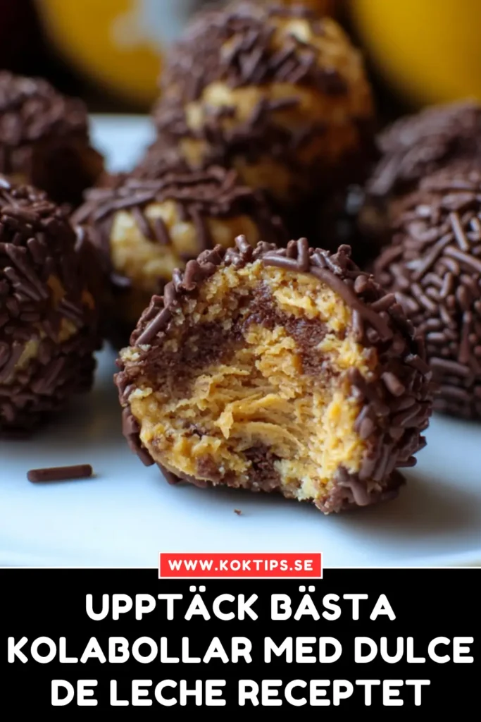 Upptäck bästa kolabollar med dulce de leche receptet
