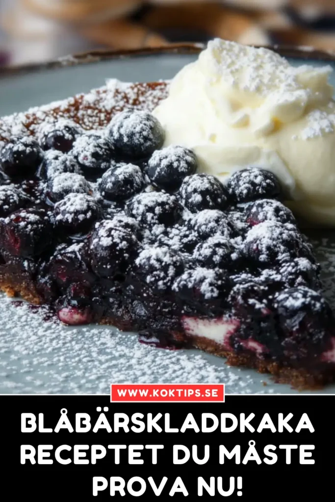 Blåbärskladdkaka: Receptet du måste prova nu!