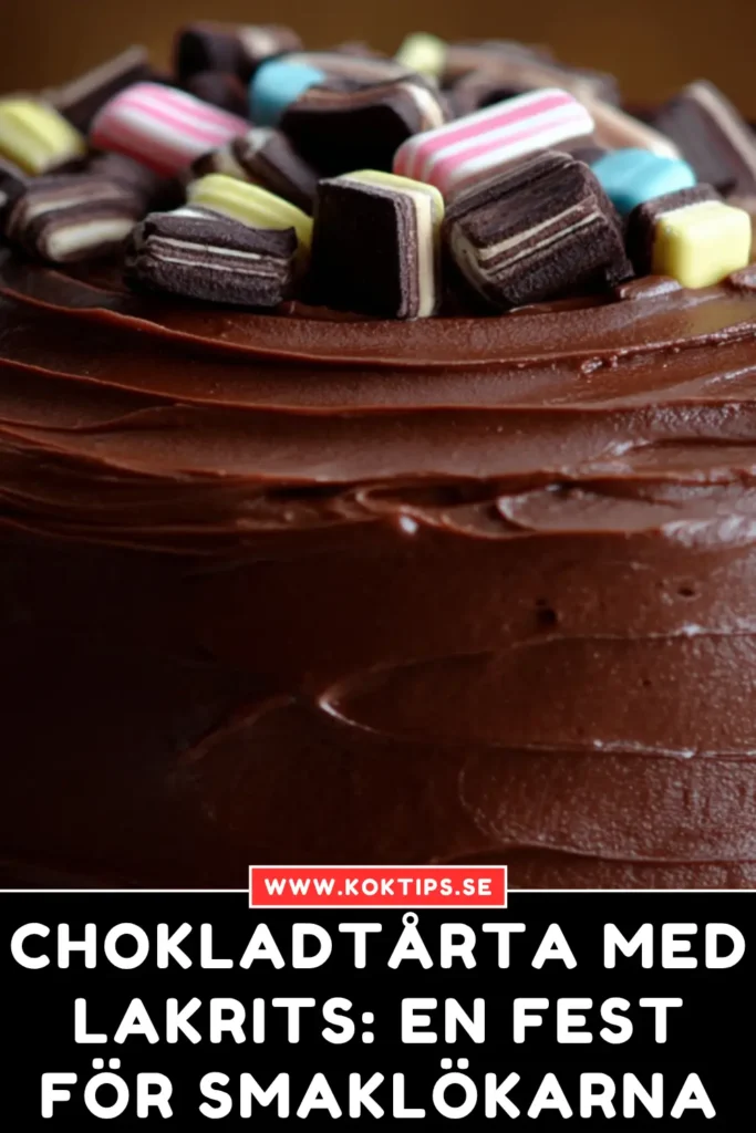 Chokladtårta med lakrits: En fest för smaklökarna