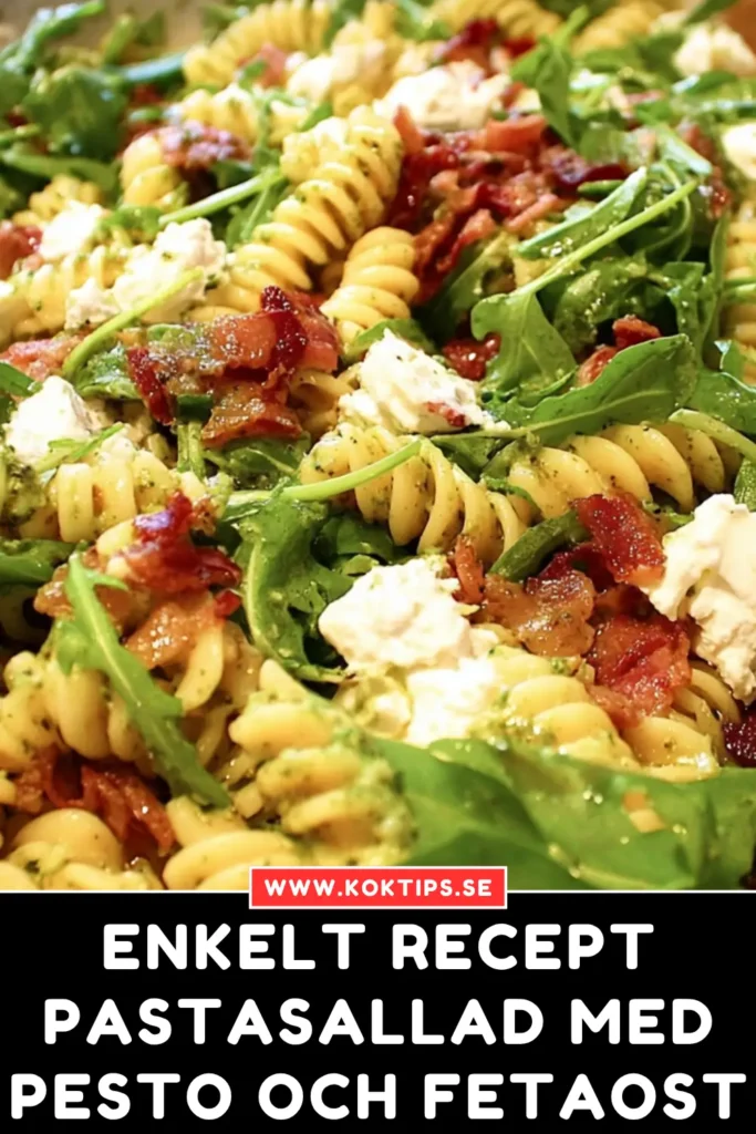 Enkelt Recept: Pastasallad med Pesto och Fetaost