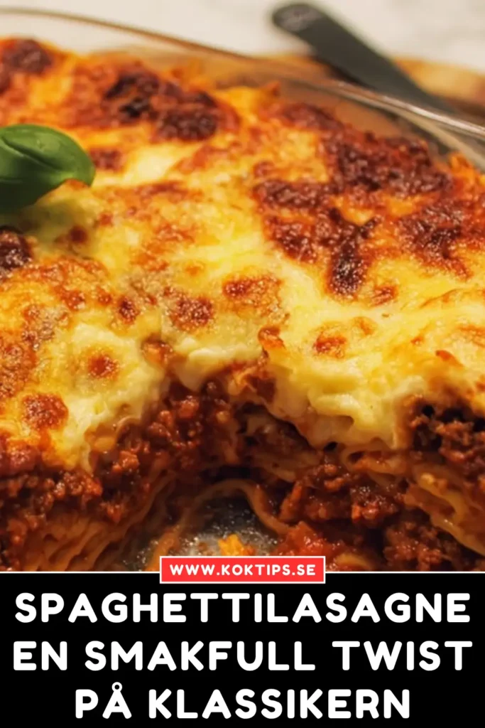 Spaghettilasagne: En smakfull twist på klassikern