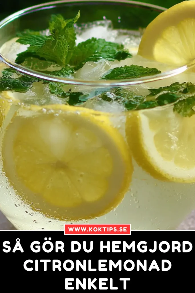 Så gör du hemgjord citronlemonad enkelt