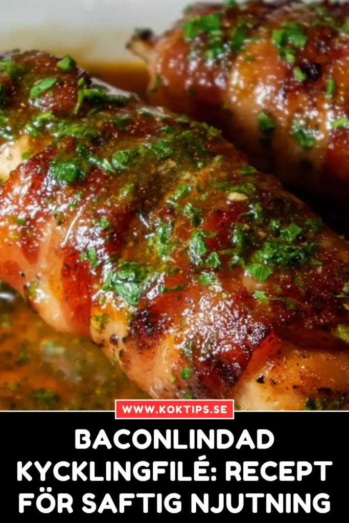 Baconlindad kycklingfilé: Recept för saftig njutning