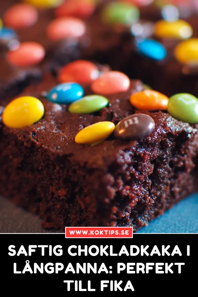Saftig chokladkaka i långpanna: Perfekt till fika