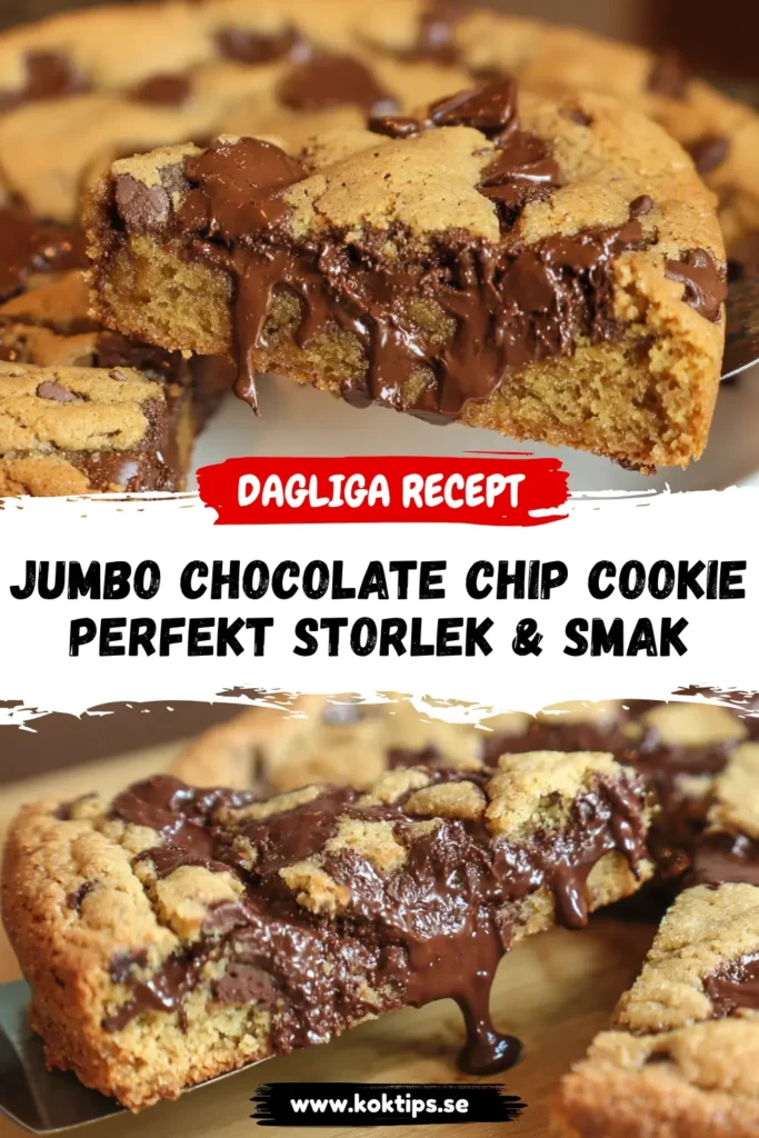 Jumbo Chocolate Chip Cookie: Perfekt Storlek & Smak