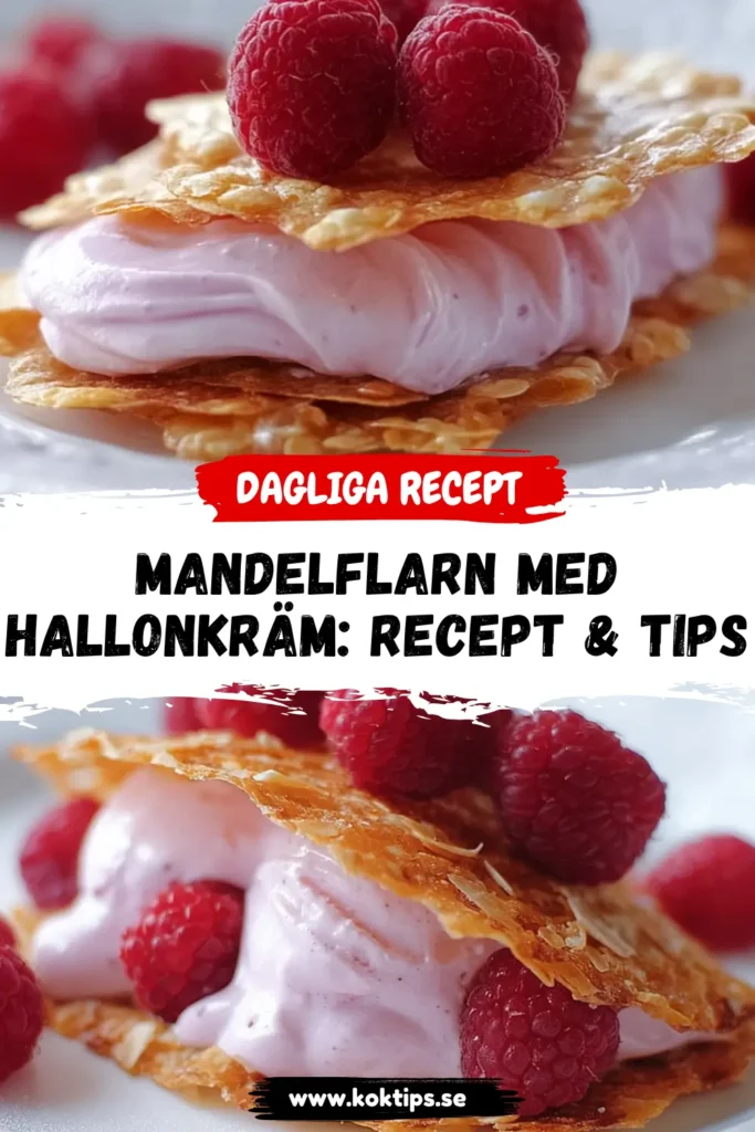 Mandelflarn med hallonkräm: Recept & Tips