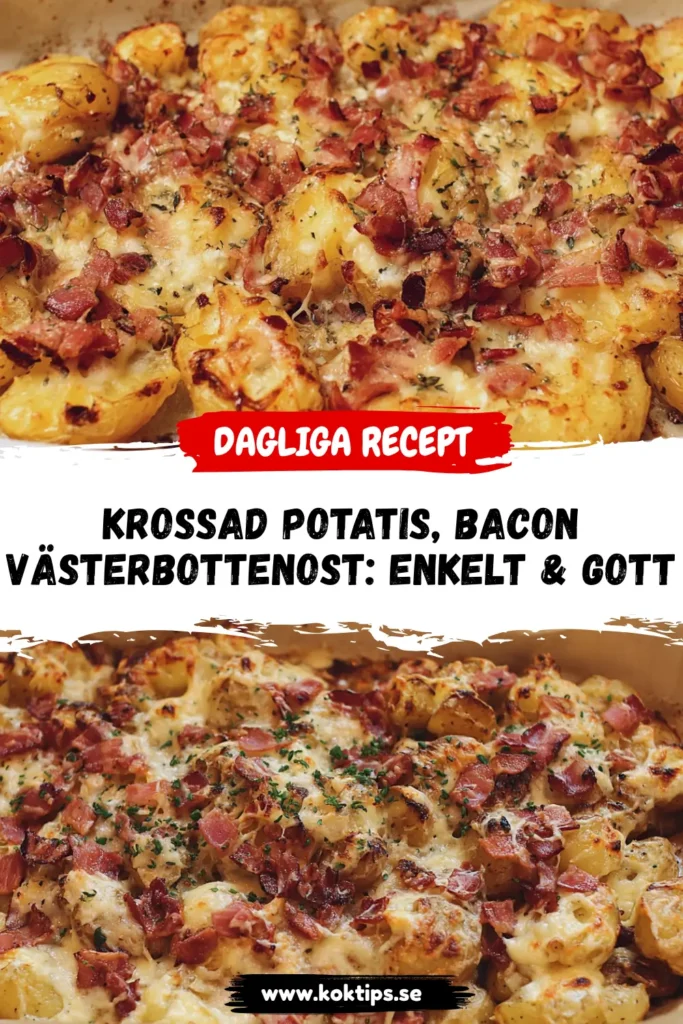 Krossad potatis med bacon