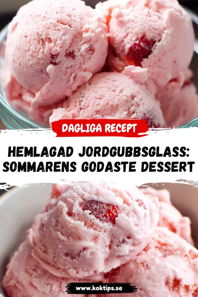 Hemlagad Jordgubbsglass: Sommarens Godaste Dessert