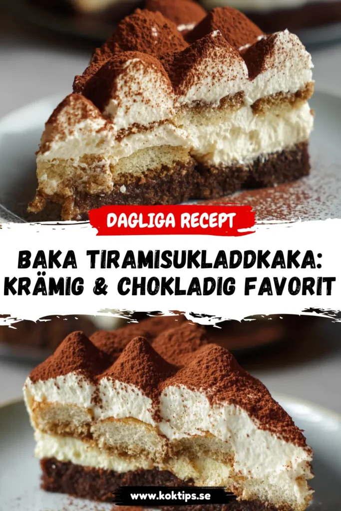 Baka tiramisukladdkaka: krämig & chokladig favorit