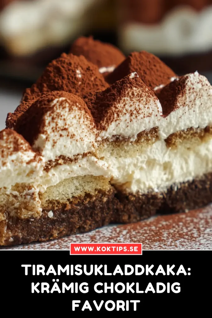 Baka tiramisukladdkaka: krämig & chokladig favorit