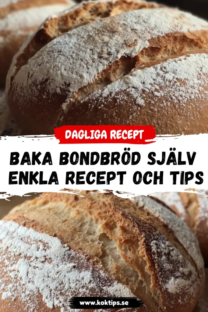 Baka Bondbröd Själv: Enkla Recept och Tips