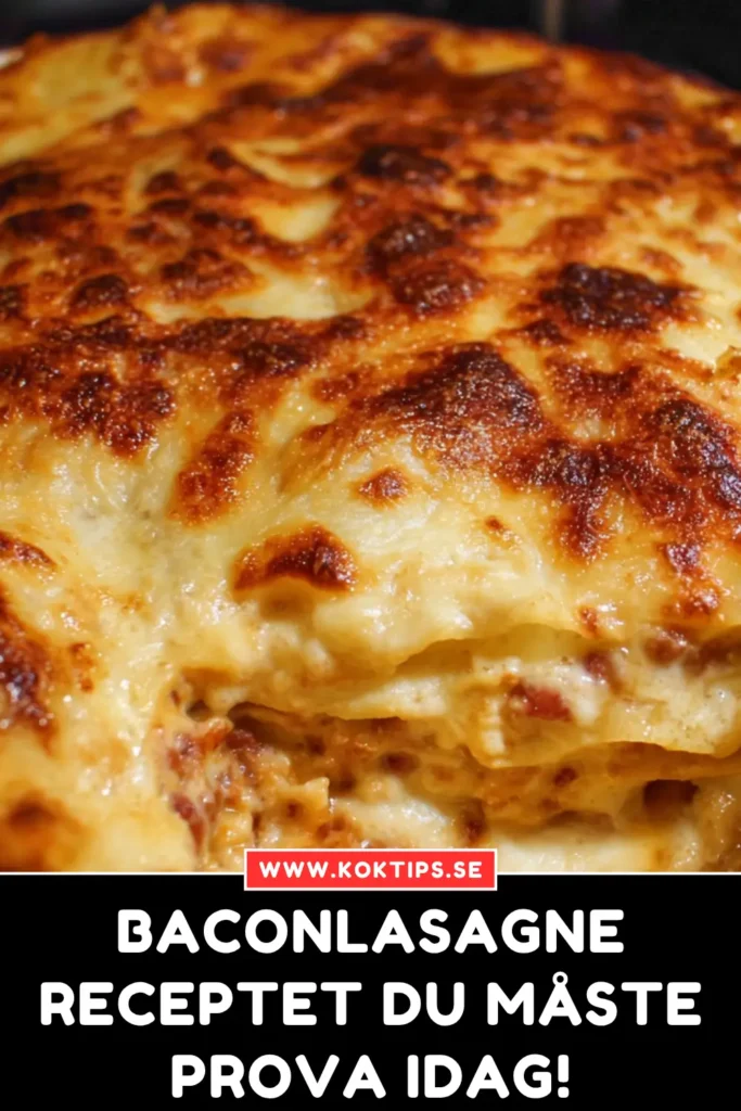Baconlasagne: Receptet Du Måste Prova Idag!