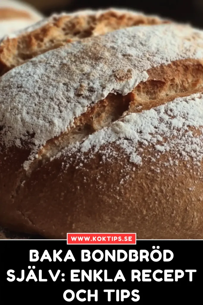 Baka Bondbröd Själv: Enkla Recept och Tips