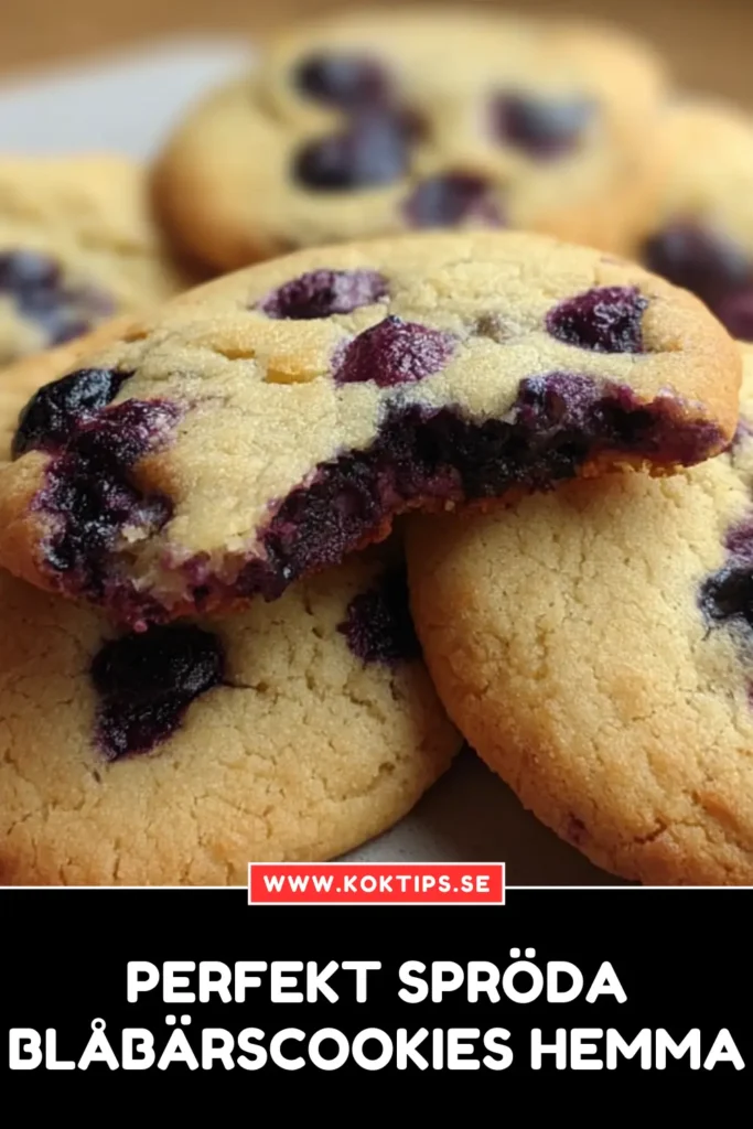Perfekt spröda Blåbärscookies hemma