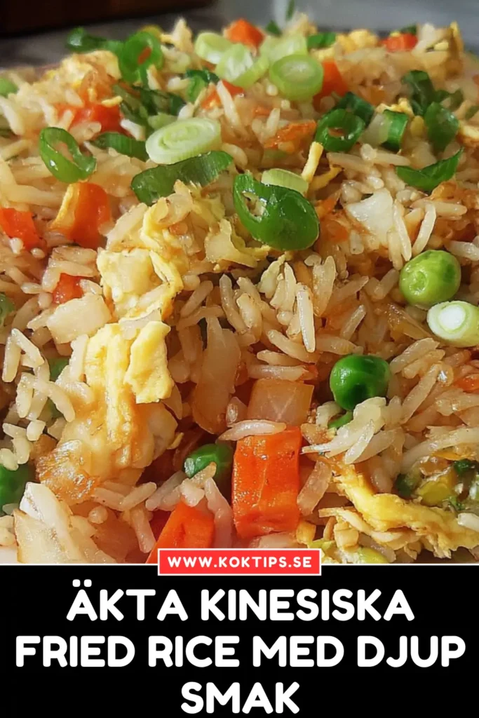 Äkta Kinesiska fried rice med djup smak