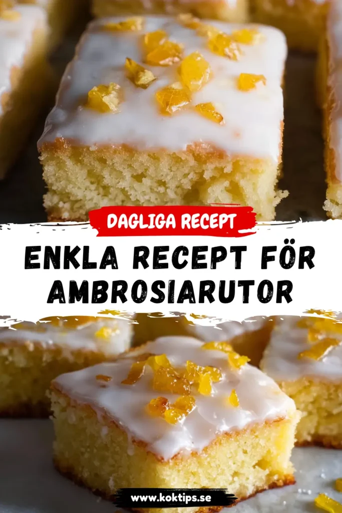 Enkla Recept för Ambrosiarutor: Prova Idag!