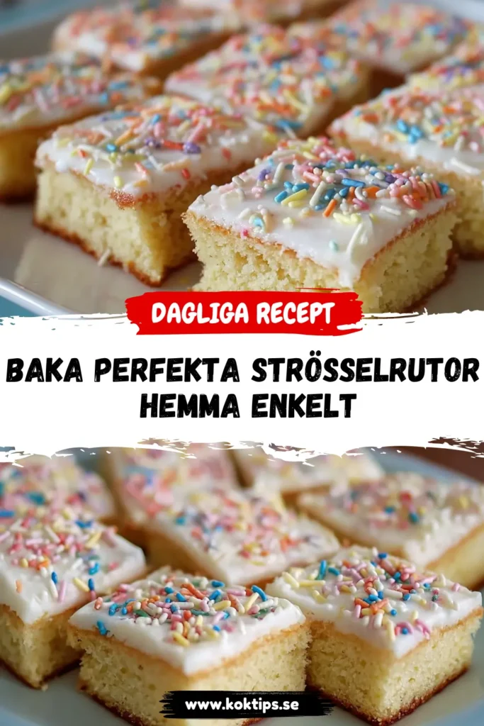 Baka perfekta Strösselrutor hemma enkelt