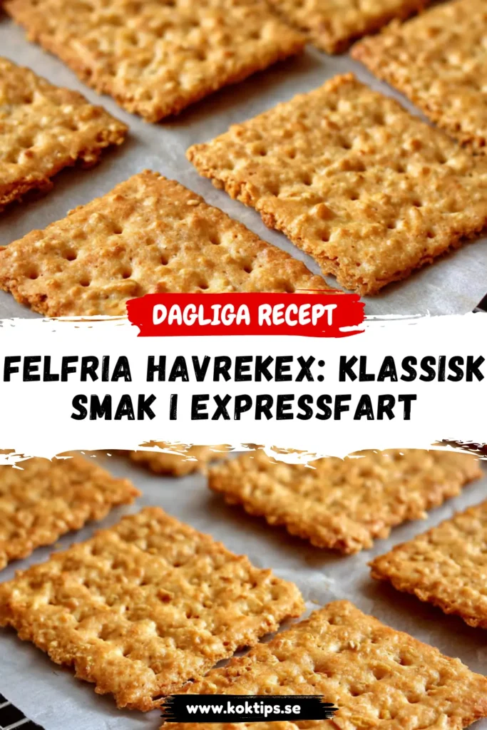 Felfria Havrekex: Klassisk Smak i Expressfart
