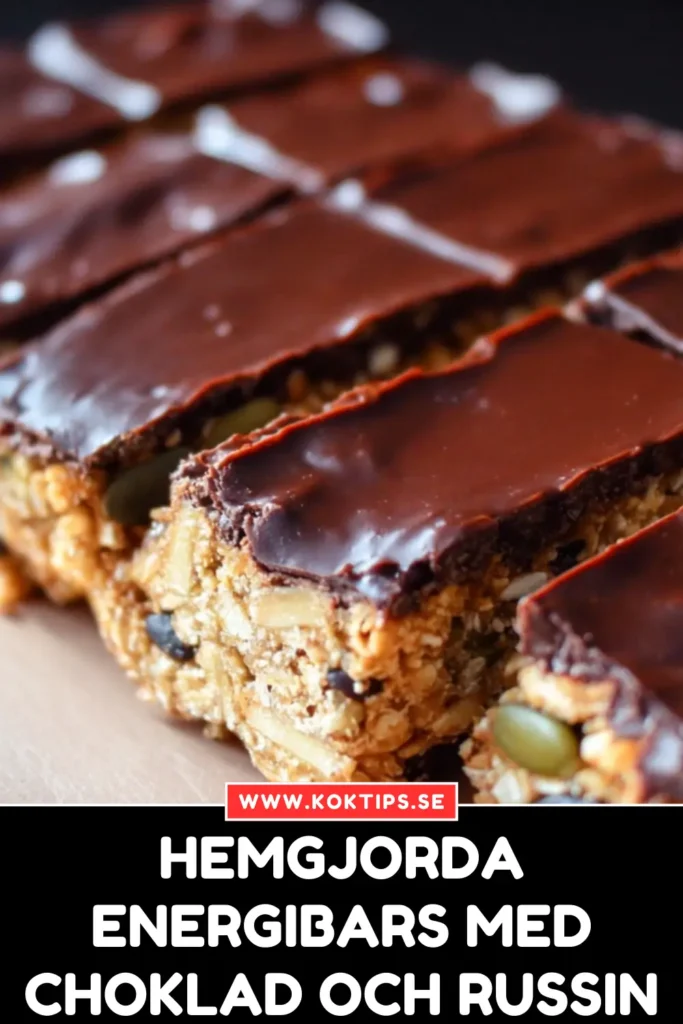 Hemgjorda Energibars med Choklad och Russin