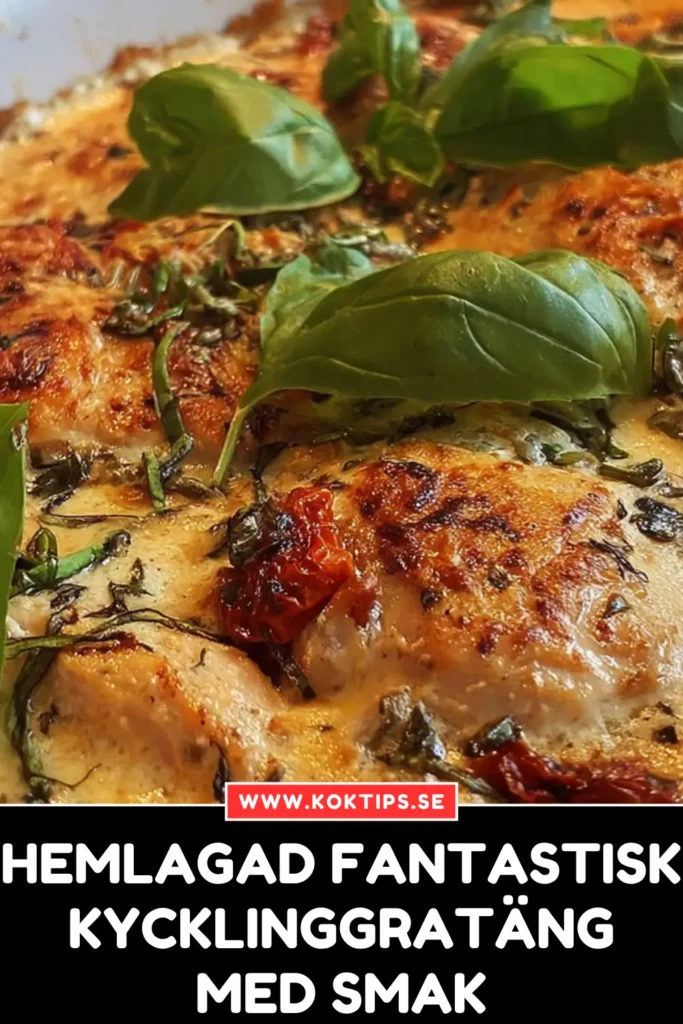 Hemlagad Fantastisk kycklinggratäng med smak