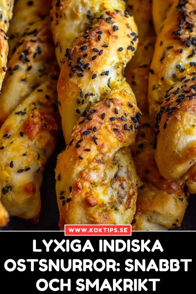 Lyxiga Indiska ostsnurror: Snabbt och Smakrikt