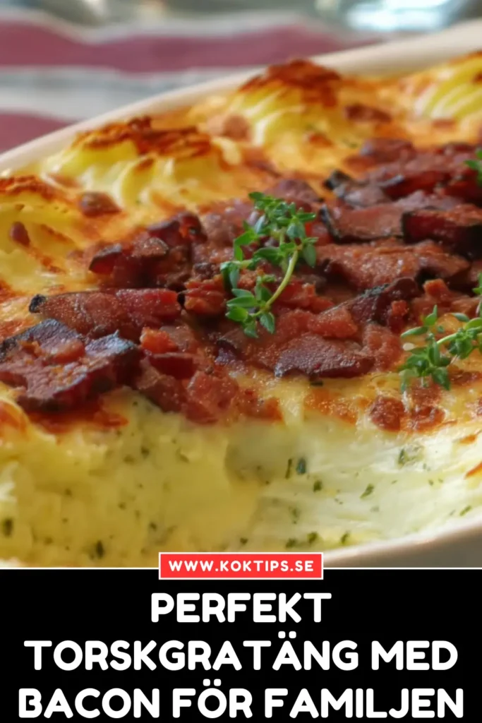 Perfekt Torskgratäng med bacon för familjen
