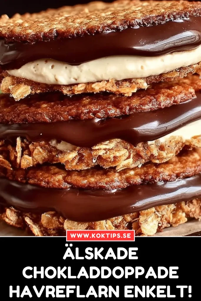 Älskade chokladdoppade havreflarn enkelt!