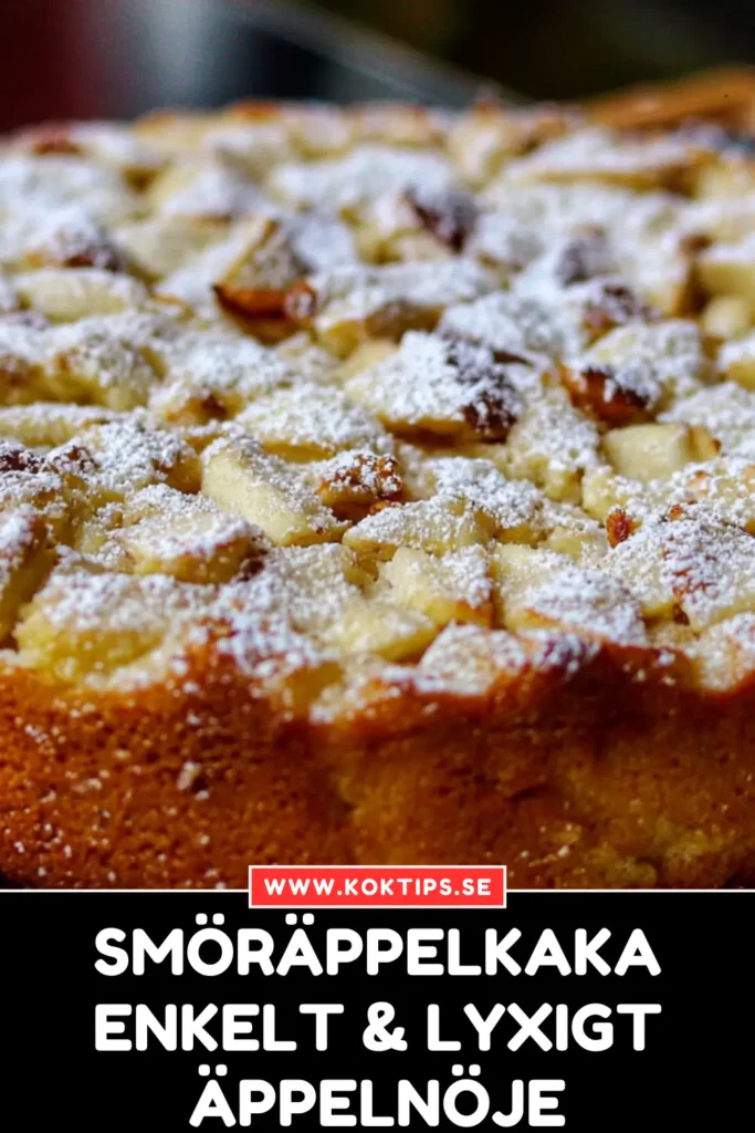 Smöräppelkaka: Enkelt & Lyxigt Äppelnöje