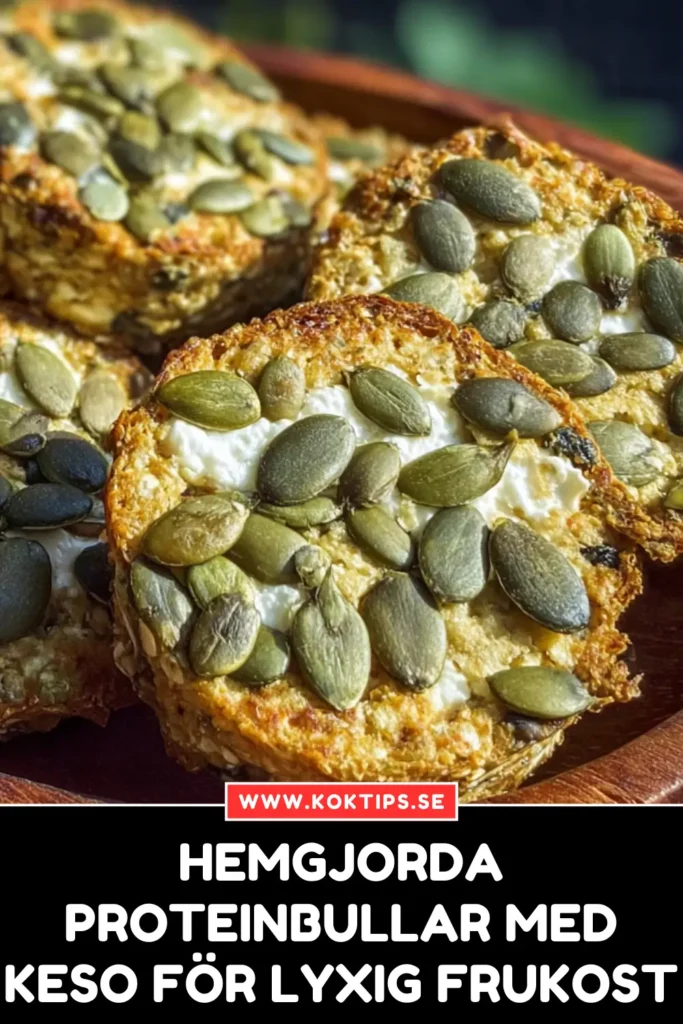 Hemgjorda proteinbullar med keso för lyxig frukost