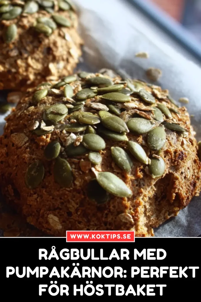 Rågbullar med pumpakärnor: Perfekt för Höstbaket