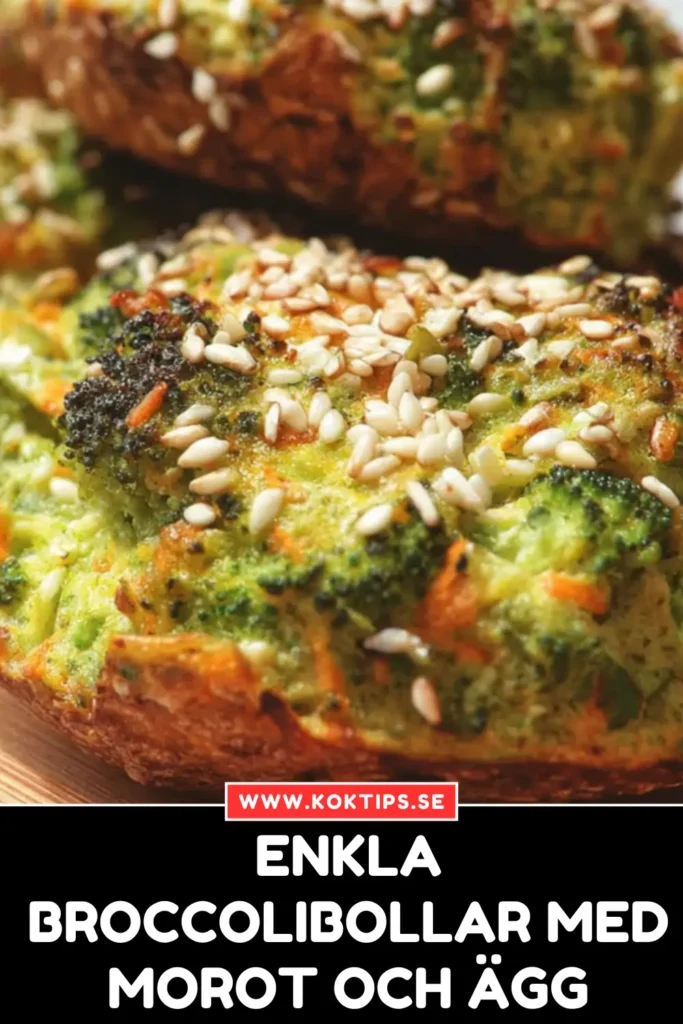 Enkla Broccolibollar med morot och ägg