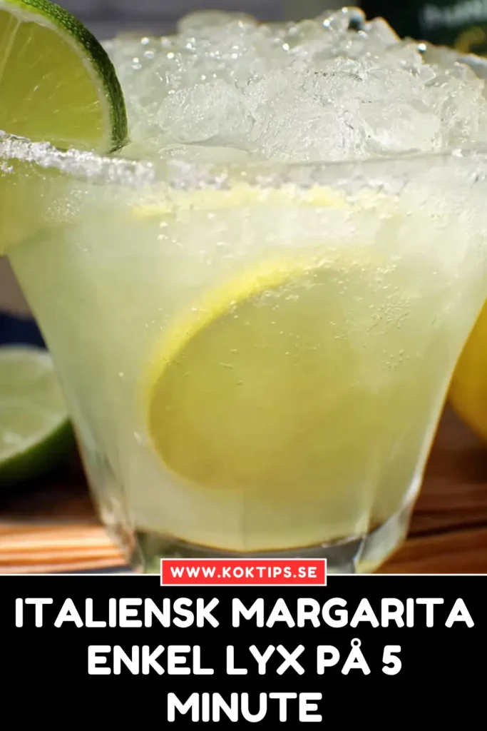 Italiensk Margarita: Enkel Lyx på 5 Minuter