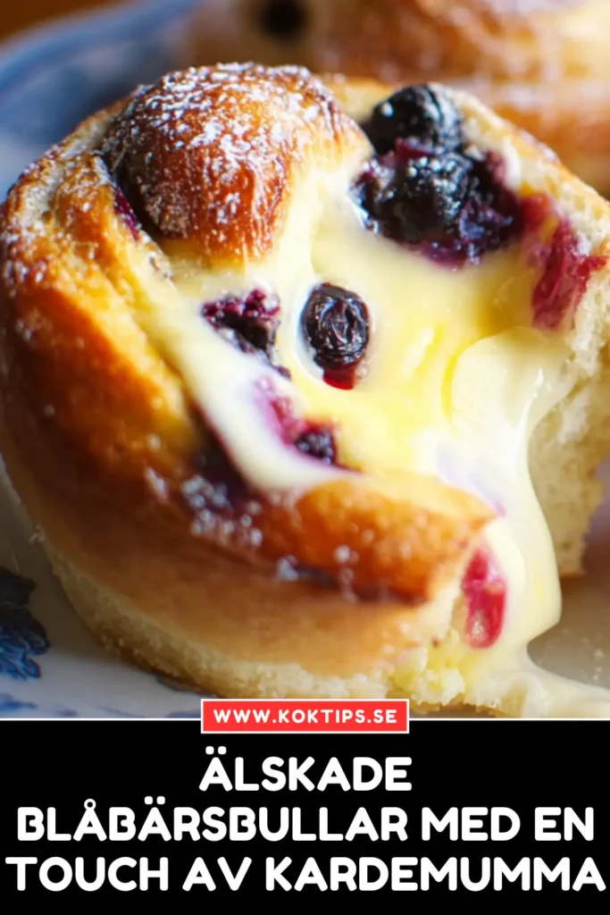 Älskade Blåbärsbullar med en touch av kardemumma