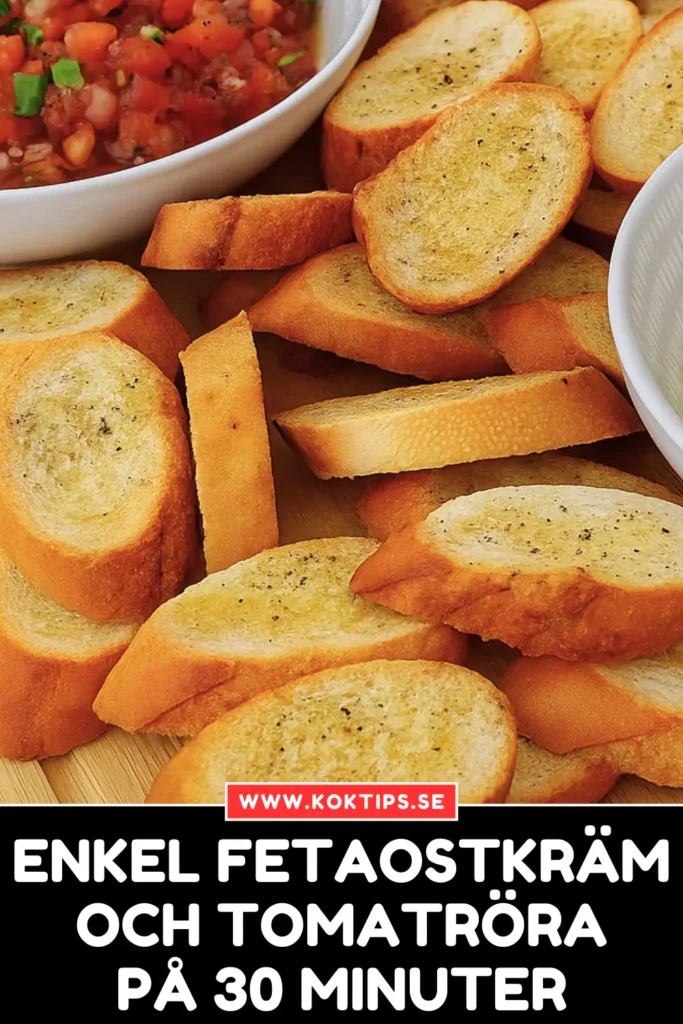 Enkel Fetaostkräm och tomatröra på 30 minuter
