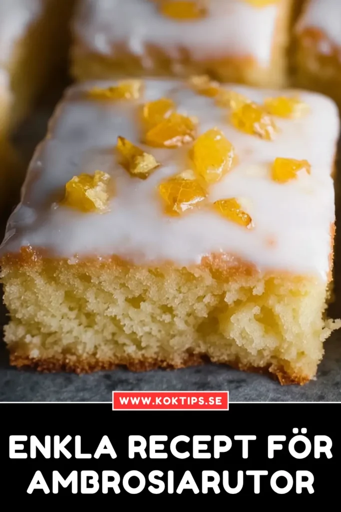 Enkla Recept för Ambrosiarutor: Prova Idag!