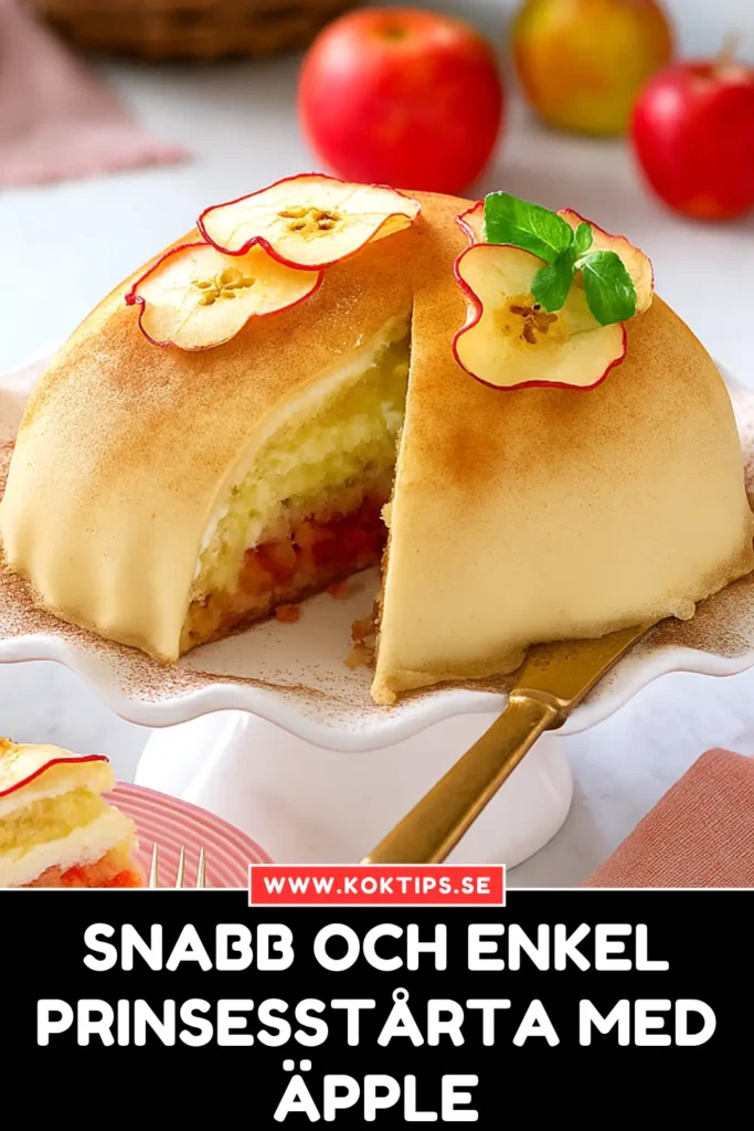 Snabb och enkel Prinsesstårta med äpple