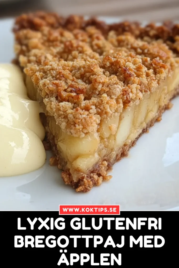 Lyxig Glutenfri Bregottpaj med äpplen