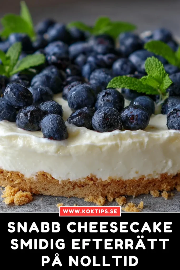 Snabb Cheesecake: Smidig Efterrätt på Nolltid