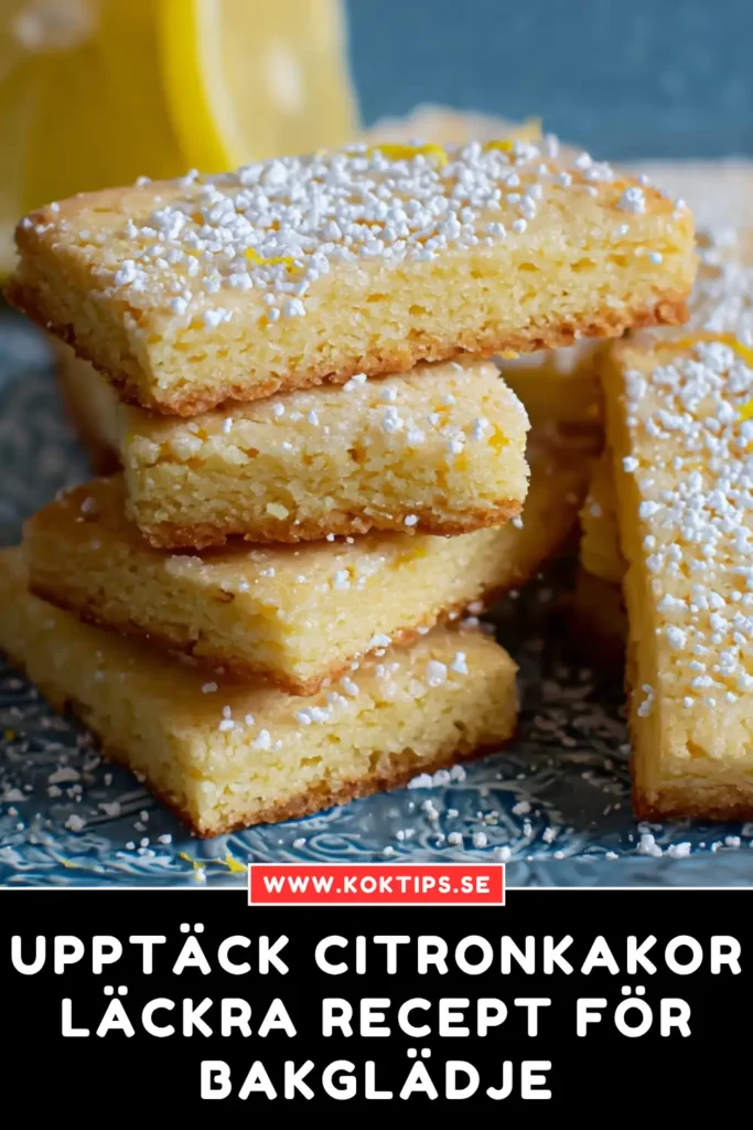 Upptäck Citronkakor: Läckra Recept för Bakglädje
