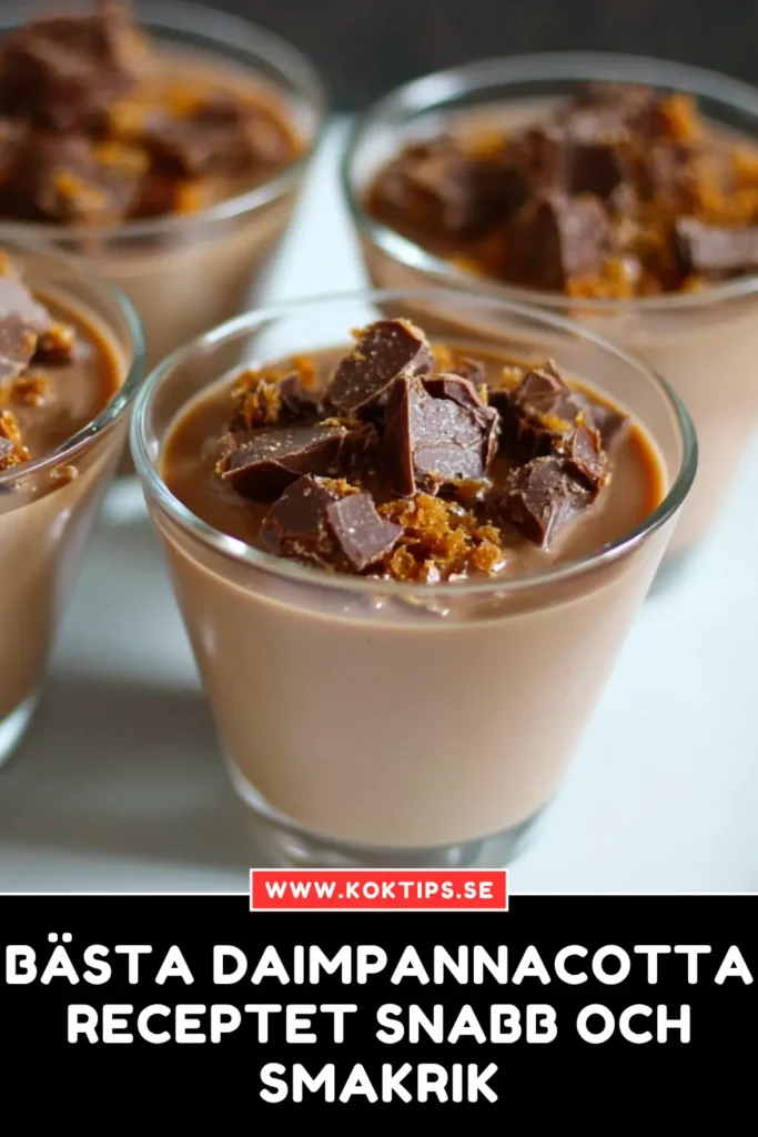 Bästa Daimpannacotta Receptet: Snabb och Smakrik