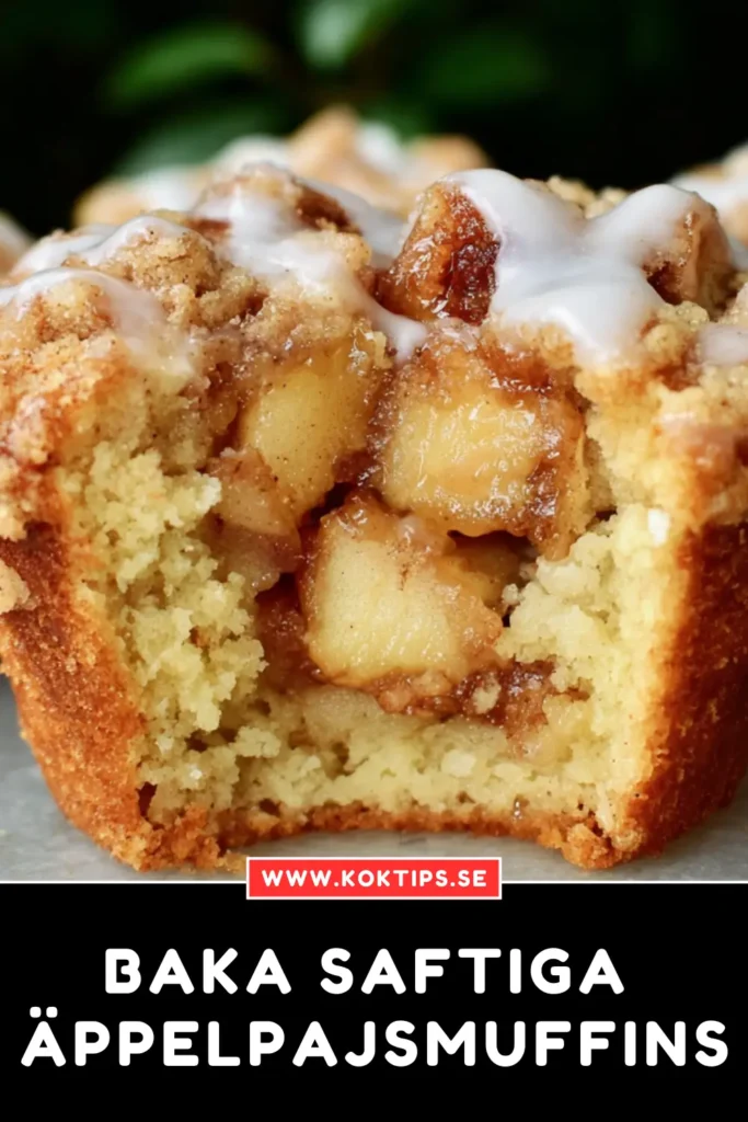 Baka saftiga äppelpajsmuffins hemma enkelt